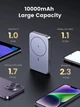 Магнітна батарея UGREEN PB206 Magnetic Magsafe Powerbank 10 000mAh 20W USB-C зі складною підставкою Бездротовий портативний павербанк White - зображення 7