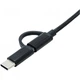 Переходник OTG AC-150 2in1 USB 3.0 - MicroUSB USB Type-C Black XoKo (AC-150-BK) (175097) - изображение 3