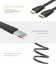 Кабель Ugreen ED015 HDMI - HDMI Flat Cable, v2.0, 4K 1.5 м (UGR-50819) - зображення 12
