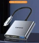 Хаб Lenovo 3в1 USB 3.0/HDMI/Type-C 100W PD - зображення 6