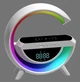 Настільна смарт гугл лампа, нічник BT-3401 RGB Rainbow Light-Wireless Happy Light з Bluetooth колонкою + бездротова зарядка Біла - зображення 4