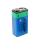 Акумулятор Крона літій-іонний Li-Ion 9V 400 mAh Type-C заряджання Quantum - зображення 1