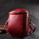 Яркая Сумка Интересного Формата Из Натуральной Кожи Vintage Красная (246703) - изображение 6