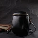 Невелика вертикальна сумка через плече з м'якої натуральної шкіри Vintage Чорна (bg223fash38) - зображення 8