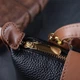 Женская маленькая горизонтальная сумка Vintage с интересным клапаном из натуральной кожи Черная (bg222fash52) - изображение 13