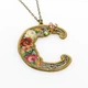 Кулон з латуні Michal Negrin у вигляді літери "C" з кристалами Swarovski - зображення 1