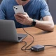 Зарядний пристрій настільний Ugreen Nexode GaN 2xUSB-C 2xUSB-A 65 W Power Delivery Grey (YM1570) - зображення 2