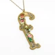 Кулон з латуні Michal Negrin у вигляді літери "f" з кристалами Swarovski - зображення 1