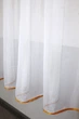 Кухонний ламбрекен VR-Textil № 093к з тюллю помаранчевий з білим 150х170 см (50-290) - изображение 6
