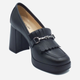 Loafersy damskie na obcasie NeroGiardini NEROI308212D-100 38 Czarne (8051572537540) - obraz 2