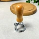 Форма для вирубки тіста з дерев'яною ручкою Ялинкова Кулька - зображення 3