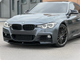 Накладка переднего бампера юбка M performance BMW 3 series F30 F31 2012-2018 абс пластик, черный глянец 1234 upgrade для BMW 3 series F30 2012-2018 (8074) - изображение 3