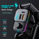 Автомобильный FM ФМ модулятор Terra С24, Bluetooth 5.0, трансмиттер, USB 3.1А, Type C - изображение 5