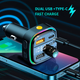 Автомобильный FM ФМ модулятор Terra С26, Bluetooth 5.0, трансмиттер, USB 3.1А, Type C - изображение 6