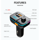 Автомобильный FM ФМ модулятор Terra С24, Bluetooth 5.0, трансмиттер, USB 3.1А, Type C - изображение 6