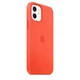 Чехол силиконовый Nskins Premium (AAA) Silicone Case with MagSafe для Apple iPhone 12 /12 Pro (6.1") Electric Orange - изображение 3