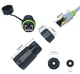 Герметичний водонепроникний роз'єм IP68, RJ45-RJ45, STP, cat.5e/cat.6/cat.6A з кришкою WPKRJ45-002B - зображення 3