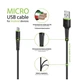 Кабель Intaleo CBFLEXM0 USB-microUSB 0.2м Black (1283126487422) - зображення 2