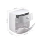 Держатель туалетной бумаги Ecoco настенный с полкой для телефона - White Grey Ecoco ECOCO-W/G белый|серый - изображение 7