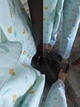 Класична жіноча піжама із сорочкою та штанами в ніжно-блакитному кольорі "Сердечка" , розмір L - зображення 6