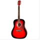 Гитара акустическая EQUITES WKL 01 RDS 41'' ( Красно-черного цвета) - изображение 1