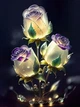 Голограммная Алмазная Мозаика SHLab Кремовые Розы SHS-18857 30x40 см (AB Diamonds 2 цвета) (18857) - изображение 1