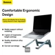 Підставка для ноутбука Baseus UltraStable Desktop Stand регульована 4-Gear Adjustable настільна для ноутбука нетбука та планшета до 20кг Сірий - изображение 8