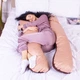 Подушка MirSon для вагітних і відпочинку Delicate Satin 8028 U-подібна Cappuccino (2200006178668) - зображення 2