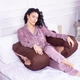 Подушка MirSon для вагітних і відпочинку Delicate Satin 8028 U-подібна Cappuccino (2200006178668) - зображення 5