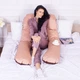 Подушка MirSon для вагітних і відпочинку Delicate Satin 8028 U-подібна Cappuccino (2200006178668) - зображення 7