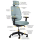 Офисное кресло Mealux Leo Air Plus Grey / Blue (Y-546 KBGL) - изображение 2