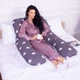 Подушка MirSon для беременных и отдыха Naturale Line Print 8010 U-образная Berto (2200006178293) - изображение 6