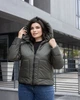 Осенняя куртка женская большого размера UF-fashion 00047-mdt 56 хаки - изображение 2