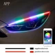 Гибкие слим ДХО многоцветные RGB с управлением через приложение 45см - изображение 3