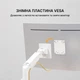 Настольное крепление для монитора OfficePro MA801W с газлифтом 17-49" 2-20 кг White - изображение 18