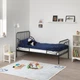 Раздвижная кровать с реечным дном IKEA МИННЕН, черный, 80x200 см, 391.246.22 - изображение 8