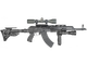 Снайперский затыльник FAB Defense SRP прорезиненный - изображение 2