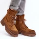 Trapery damskie na obcasie Narelona 38 Camel (5905677021318) - obraz 3