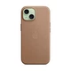 Чехол для Apple iPhone 15 Plus, FineWoven Case with MagSafe, коричневый, защитная накладка панель из материала FineWoven, противоударный, для айфона, защита всего корпуса, поддержка беспроводной зарядки и MagSafe, (ARM71981) - изображение 4