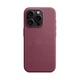 Чехол для Apple iPhone 15 Pro, FineWoven Case with MagSafe, бордовый, защитная накладка панель из материала FineWoven, противоударный, для айфона, защита всего корпуса, поддержка беспроводной зарядки и MagSafe, (ARM71984) - изображение 6