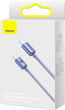 Кабель Baseus Crystal Shine Series Fast Charging Data Cable Type-C to Type-C 100 Вт 1.2 м Purple (CAJY000605) - зображення 5