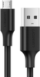 Kabel Ugreen US289 USB 2.0 to Micro Cable Nickel Plating 2 A 1 m Black (6957303861361) - obraz 2