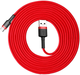 Кабель Baseus Cafule Cable USB For Type-C 2 А 3 м Red/Red (CATKLF-U09) - зображення 5