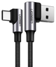 Kabel Ugreen US176 USB - Type-C Both Angled 3 A Data Cable 1 m Black (6957303828562) - obraz 1