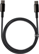 Кабель Baseus Tungsten Gold Fast Charging Data Cable Type-C to Type-C 100 Вт 1 м Black (CATWJ-01) - зображення 2