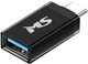 Адаптер MS M-AC USB Type A - Type-C OTG Black (3856005184880) - зображення 1