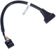 Kabel adapter Akyga IDE20P - IDE10 M/F 0.2 m Black (5901720132055) - obraz 2