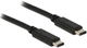 Кабель Delock USB Type-C - USB Type-C M/M 1 м Black (4043619836734) - зображення 1