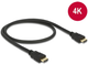 Кабель Delock HDMI A - HDMI A M/M 0.5 м Black (4043619847518) - зображення 2