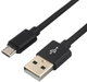 Kabel Everactive USB Type-A - micro-USB M/M 1.2 m Black (5903205771100) - obraz 1